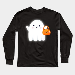 Cute Halloween Ghost Long Sleeve T-Shirt